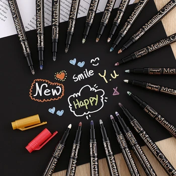 20Pcs Metallic Color Pen 14cm Multicolor Metallic Permanent Paint Markers for Painting Scrapbooking Card Making Scool Satonery
20Pcs Metallic Color Pen 14cm Multicolor Metallic Permanent Paint Markers for Painting Scrapbooking Card Making Scool Satonery