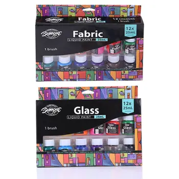 12 x 25ml Heavy Body Colors Rich Pigments Glass Paint Set for Painting Canvas Crafts
12 x 25ml Heavy Body Colors Rich Pigments Glass Paint Set for Painting Canvas Crafts