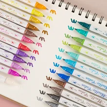 24Pcs Double Ended Metallic Color Drawing Art Marker Metal Ink Brush Pens Set Liner Hand Lettering Calligraphy Painting 
24Pcs Double Ended Metallic Color Drawing Art Marker Metal Ink Brush Pens Set Liner Hand Lettering Calligraphy Painting