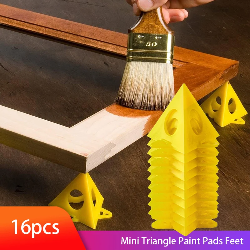 16pcs Mini Paint Stands Tool Triangle Paint Pads Feet for Woodworking Carpenter Woodworking Accessories
16pcs Mini Paint Stands Tool Triangle Paint Pads Feet for Woodworking Carpenter Woodworking Accessories