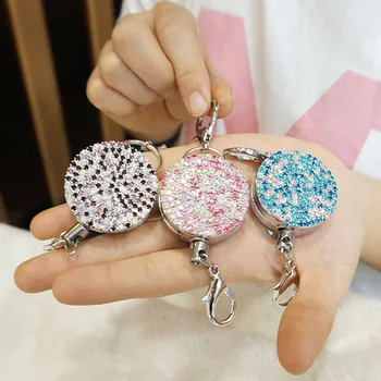 Crystal Rhinestone Multi-color Handmade Badge Holder Key Chain Retractable Clip
Crystal Rhinestone Multi-color Handmade Badge Holder Key Chain Retractable Clip