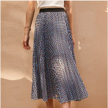 Women's Pleated Elastic Waist Mini Skirt Prnit Spring Autumn New Lady Skirt clothing
Women's Pleated Elastic Waist Mini Skirt Prnit Spring Autumn New Lady Skirt clothing