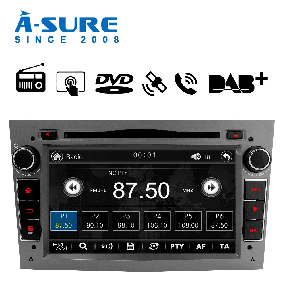 A Sure 2 Din 7 ''Авто Радио Стерео DVD GPS навигация для Vauxhall/Opel Corsa Zafira Astra Vectra Meriva Antara SWC