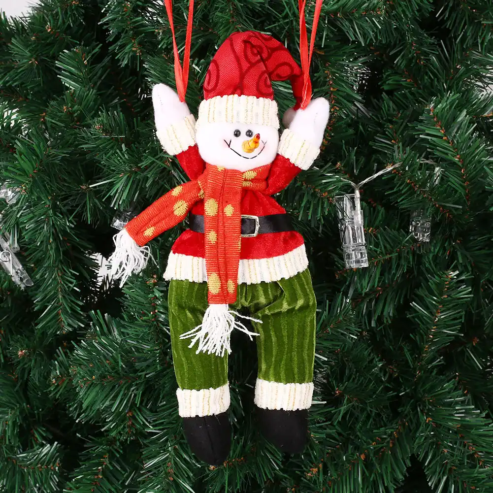 santa claus snowman parachute hanging ornament christmas gift