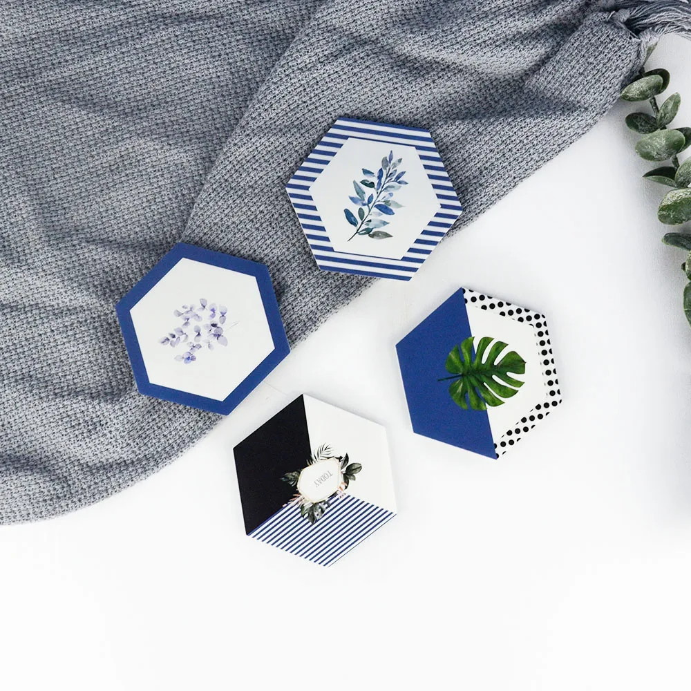 Chic Silicone Coaster Cup Mat Hexagon Leaf Stripe Pattern Heat-insulated Waterproof Pad Hot Drink Holder Desktop Decoration
Chic Silicone Coaster Cup Mat Hexagon Leaf Stripe Pattern Heat-insulated Waterproof Pad Hot Drink Holder Desktop Decoration
