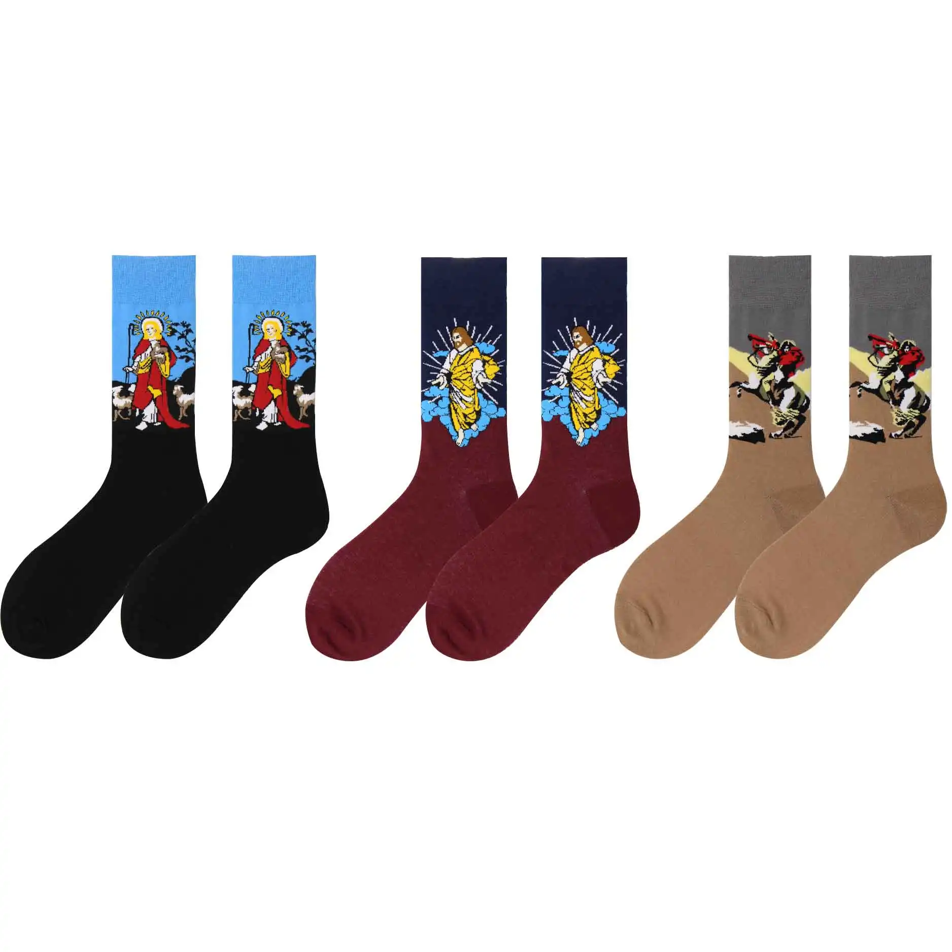 2019Novelty combed cotton socks and European-code world famous portraits can be matched with jeans and casual pants
2019Novelty combed cotton socks and European-code world famous portraits can be matched with jeans and casual pants