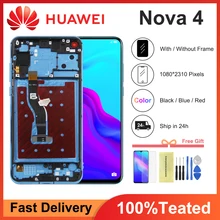 Ensemble écran tactile LCD de remplacement, 6.4 pouces, pour Huawei Nova 4 Honor View 20, Original=