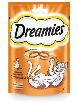 Dreamies soft pads, chicken, 30g.
Dreamies soft pads, chicken, 30g.