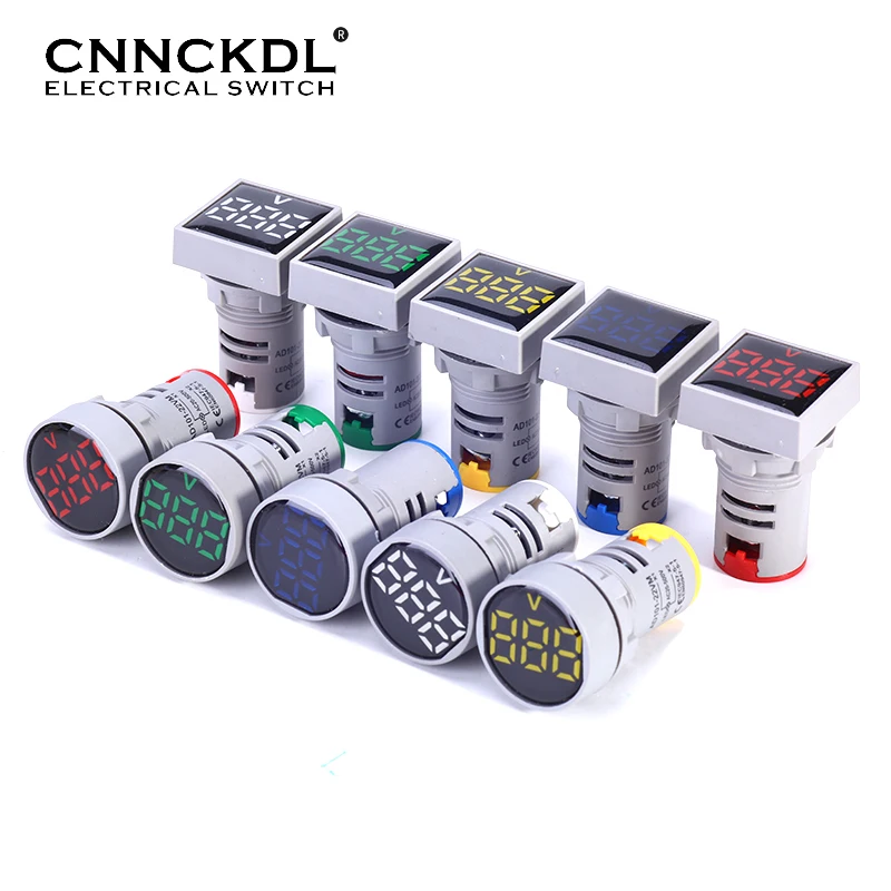 22mm Protective Film Mini AC20-500V digital display LED Square Round Voltmeter voltage meter pilot light Signal Lamp indicator
22mm Protective Film Mini AC20-500V digital display LED Square Round Voltmeter voltage meter pilot light Signal Lamp indicator