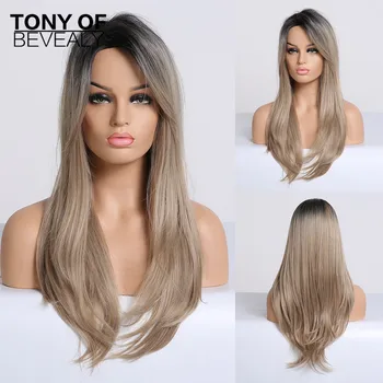 Synthetic Wigs Long Straight Black to Blonde Ombre Hair Side Part With Bangs For Women Afo Cosplay Wigs Heat Resistant Fiber
Synthetic Wigs Long Straight Black to Blonde Ombre Hair Side Part With Bangs For Women Afo Cosplay Wigs Heat Resistant Fiber