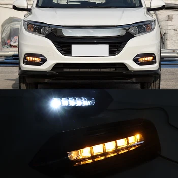 CSCSNL 1 Pair For Honda HRV HR-V Vezel 2019 LED Daytime Running Light Yellow Turn Signal Function Car DRL Fog Lamp Decoration
CSCSNL 1 Pair For Honda HRV HR-V Vezel 2019 LED Daytime Running Light Yellow Turn Signal Function Car DRL Fog Lamp Decoration