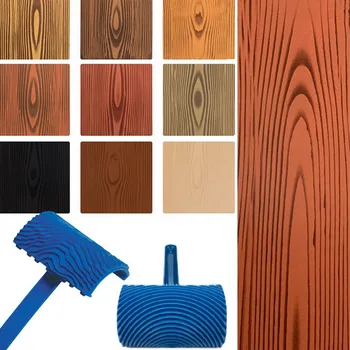 Blue Rubber Wood Grain Paint Roller DIY Graining Paint Roll Brush Wood Grain Pattern Wall Painting Roller Home Decor
Blue Rubber Wood Grain Paint Roller DIY Graining Paint Roll Brush Wood Grain Pattern Wall Painting Roller Home Decor