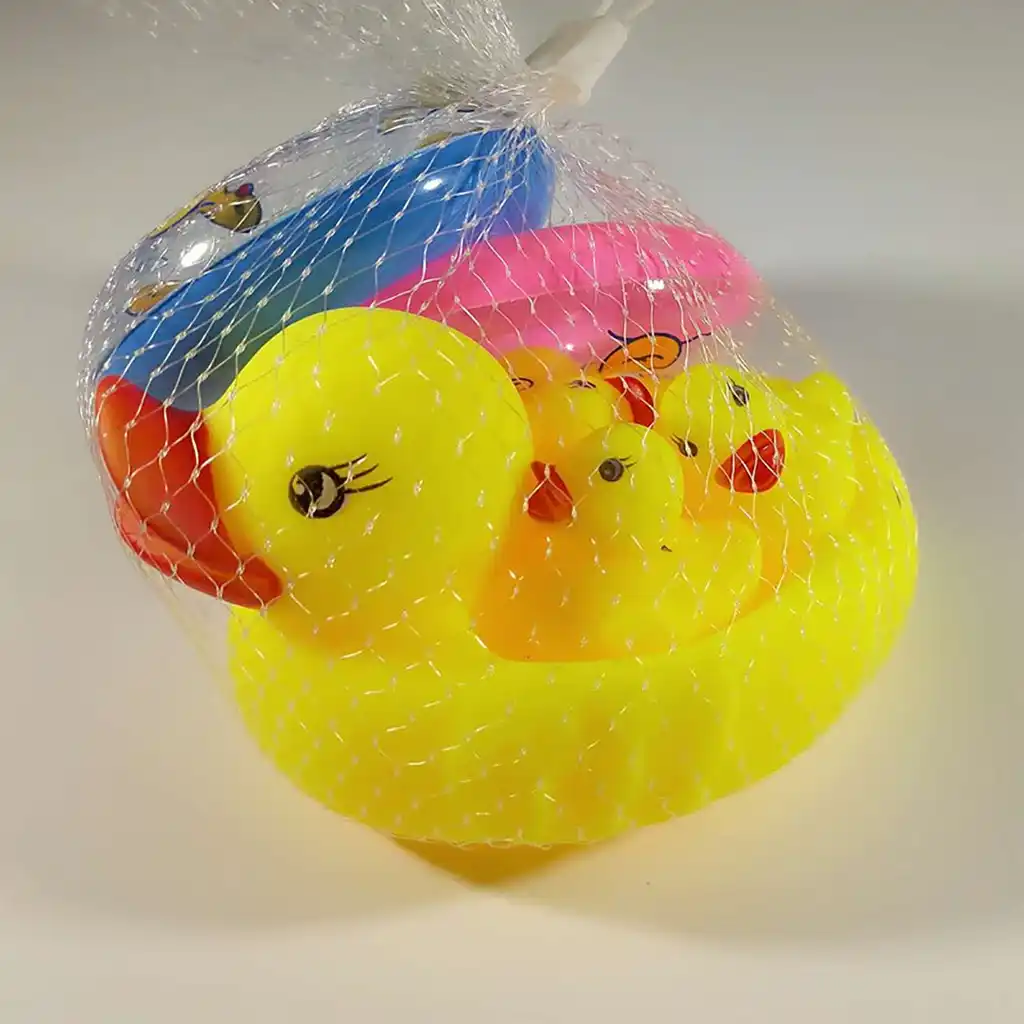 6pcs cute mini yellow rubber duck bath floating duck baby shower
