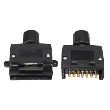 AOZBZ 7 Pin Flat Trailer Plug Male Female Socket Boat Portable Caravan Adaptor Connector Compact For Caravan Boat
AOZBZ 7 Pin Flat Trailer Plug Male Female Socket Boat Portable Caravan Adaptor Connector Compact For Caravan Boat