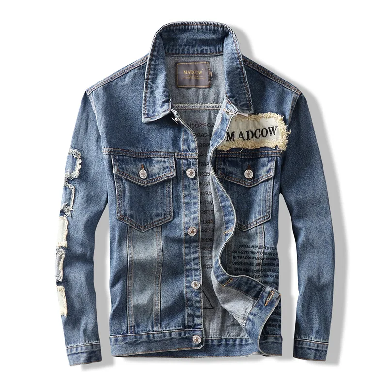 Autumn Men's Denim Jackets Embroidery Coat Europe Style Hip hop Trend Denim Jacket Patch Loose Clothes
Autumn Men's Denim Jackets Embroidery Coat Europe Style Hip hop Trend Denim Jacket Patch Loose Clothes