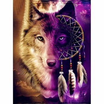 DIY Diamond Painting Full Round Drill "Wolf Feather" Embroidery Cross Stitch Gift Home Decor Gift 
DIY Diamond Painting Full Round Drill "Wolf Feather" Embroidery Cross Stitch Gift Home Decor Gift