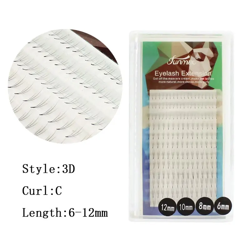 FUNMIX 12 Lines 3D Individual Cluster Eyelash Extension Professional Pre Made Volume Fans Faux Mink Lashes Mixed 6-12mm
FUNMIX 12 Lines 3D Individual Cluster Eyelash Extension Professional Pre Made Volume Fans Faux Mink Lashes Mixed 6-12mm