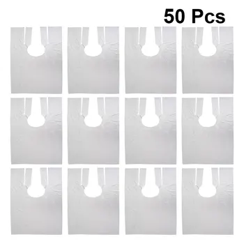 1 Set/50pcs Disposable Barber Apron Protective PE Material Apron Thickened Barber Cape Barber Accessories for Hair Styling Salon 
1 Set/50pcs Disposable Barber Apron Protective PE Material Apron Thickened Barber Cape Barber Accessories for Hair Styling Salon