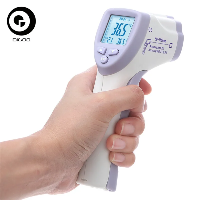 DIGOO DG-IR805 Non-Contact Infrared Temperature Sensor Thermometer/Body Temperature Sfor Adult Kids Forehead Digital Thermometer
DIGOO DG-IR805 Non-Contact Infrared Temperature Sensor Thermometer/Body Temperature Sfor Adult Kids Forehead Digital Thermometer