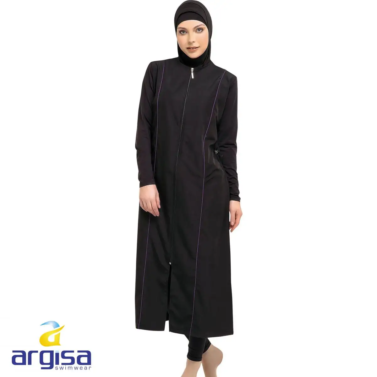 Argisa 7119 сверхдлинные микрорукава полный Burkini Мусульманский купальник S XXL хиджаб