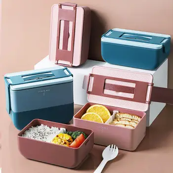 Men Women Double layers Lunch Box Bento Box Lunch Office Work Food Storage Container Portable Microwave Heating Food Container
Men Women Double layers Lunch Box Bento Box Lunch Office Work Food Storage Container Portable Microwave Heating Food Container