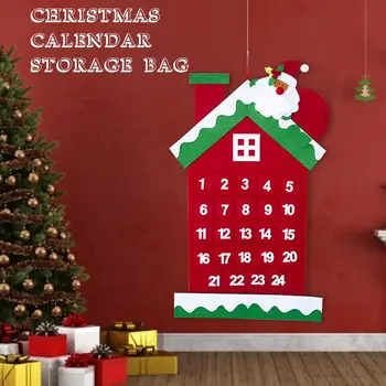 Christmas Felt Calendar Pendant Xmas Tree House Countdown Calendar Door Wall Hanging Ornament Pendant for Christmas Decoration
Christmas Felt Calendar Pendant Xmas Tree House Countdown Calendar Door Wall Hanging Ornament Pendant for Christmas Decoration