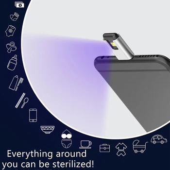 Mini Mobile Phone Ultraviolet Germicidal Light DC5V Portable Handheld UVC LED Sterilizing Sterilization Disinfection For Type-C
Mini Mobile Phone Ultraviolet Germicidal Light DC5V Portable Handheld UVC LED Sterilizing Sterilization Disinfection For Type-C