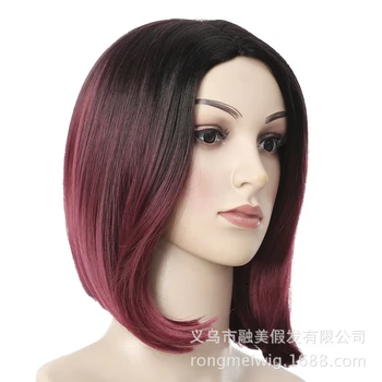 New Fashion Short Red None Lace Human Hair Wigs Bob Wig For Cosplay Party 
New Fashion Short Red None Lace Human Hair Wigs Bob Wig For Cosplay Party
