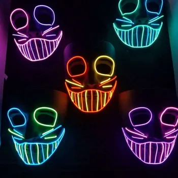 EL Wire Glowing Halloween Mask Environment-friendly Gorgeous Multi Color Luminous LED Mask For Ghost Dance Party Bar Prop!
EL Wire Glowing Halloween Mask Environment-friendly Gorgeous Multi Color Luminous LED Mask For Ghost Dance Party Bar Prop!
