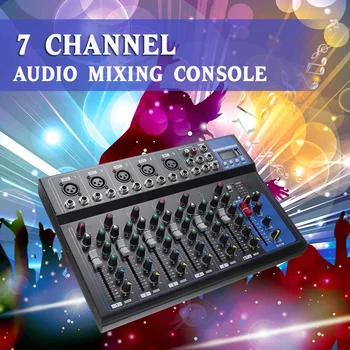 LEORY 7 Channel Audio Mixer Sound Mixing Console w/USB Bluetooth DJ MP3 Jack Karaoke 48V Amplifier Karaoke KTV Match Party
LEORY 7 Channel Audio Mixer Sound Mixing Console w/USB Bluetooth DJ MP3 Jack Karaoke 48V Amplifier Karaoke KTV Match Party