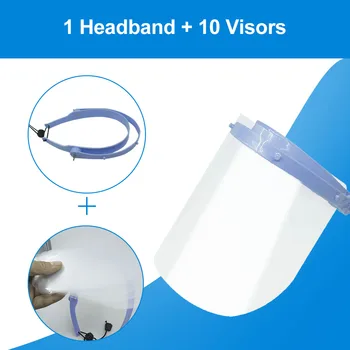 10pcs Face Shield Clear Visor Set Flip Up Transparent Anti Splash Adjustable Full Face Mask Cover Anti-droplets Anti-fog
10pcs Face Shield Clear Visor Set Flip Up Transparent Anti Splash Adjustable Full Face Mask Cover Anti-droplets Anti-fog