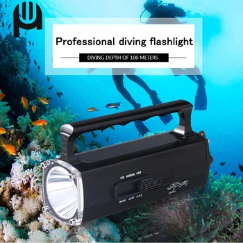 PROFESSIONAL DIVING FLASHLIGHT 100M UNDERWATER LED FLASHLIGHT DIVING TORCH XM L2 LAMP CHARG LANTERNA DIVING LIGHT PORTABLE LAMP
PROFESSIONAL DIVING FLASHLIGHT 100M UNDERWATER LED FLASHLIGHT DIVING TORCH XM L2 LAMP CHARG LANTERNA DIVING LIGHT PORTABLE LAMP
