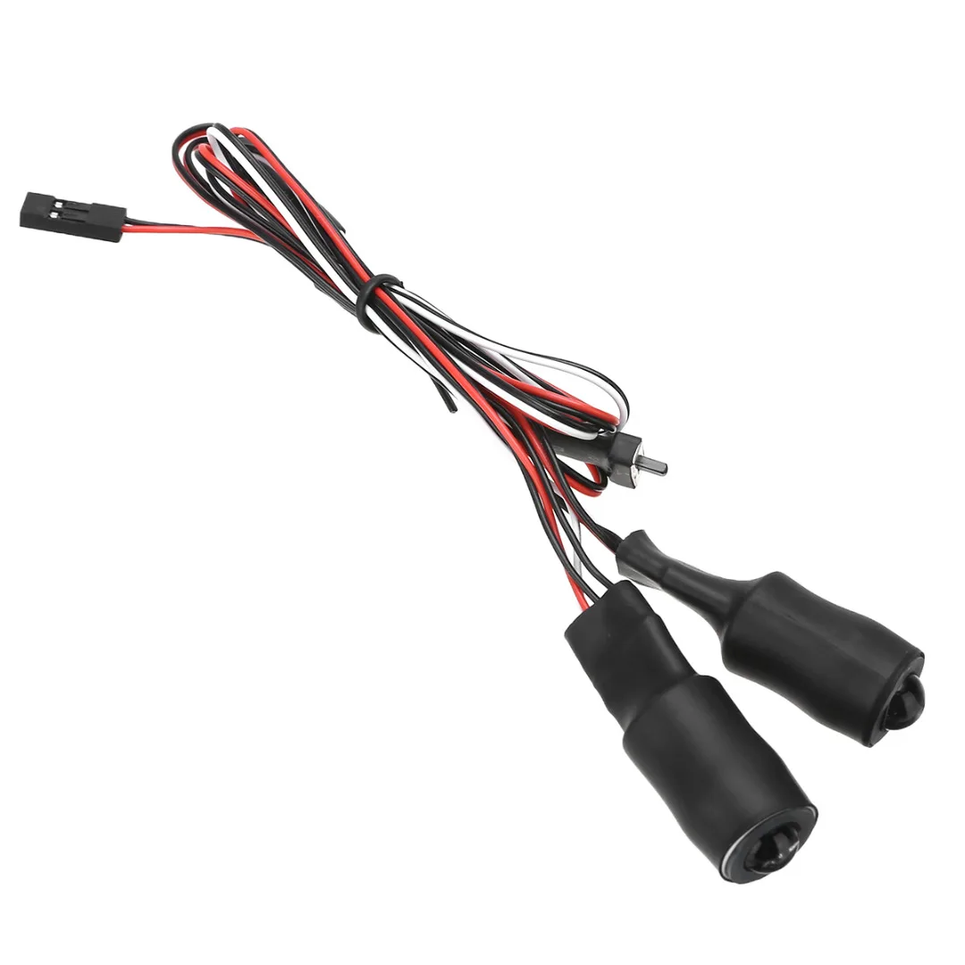 2 LEDs 10mm/13mm Red White Blue Yellow Green Angel Eyes LED Headlight Light For 1/10 RC Cars Truck