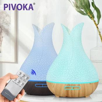 PIVOKA 400ml Air humidifier Essential Oil Ultrasonic Remote Control Mist Maker Aromatherapy Aroma Diffuser 7 Colour LED Light 
PIVOKA 400ml Air humidifier Essential Oil Ultrasonic Remote Control Mist Maker Aromatherapy Aroma Diffuser 7 Colour LED Light