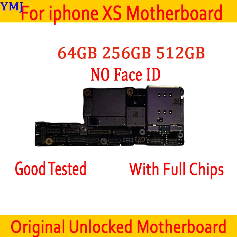 Original unlocked for iphone Xs Motherboard without FACE ID for iphone Xs Logic Boards with IOS all function,Good working
Original unlocked for iphone Xs Motherboard without FACE ID for iphone Xs Logic Boards with IOS all function,Good working