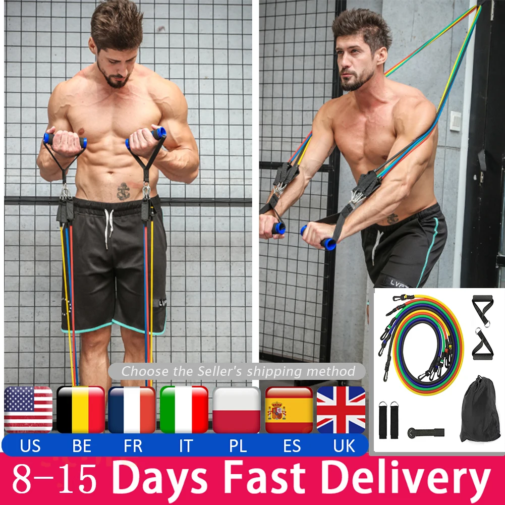 11Pcs Resistance Bands Set Yoga Exercise Fitness Band Rubber Loop Tube Bands Gym Fitness Exercise Pilates Yoga Brick
11Pcs Resistance Bands Set Yoga Exercise Fitness Band Rubber Loop Tube Bands Gym Fitness Exercise Pilates Yoga Brick