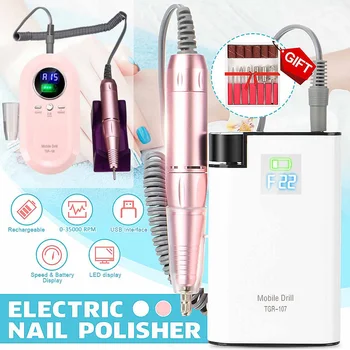 Professional 30000RPM Nail Art Drill Set with 6 Bits Electric Grinding Machine Nail Drill File Tool Grinder Polisher Set
Professional 30000RPM Nail Art Drill Set with 6 Bits Electric Grinding Machine Nail Drill File Tool Grinder Polisher Set