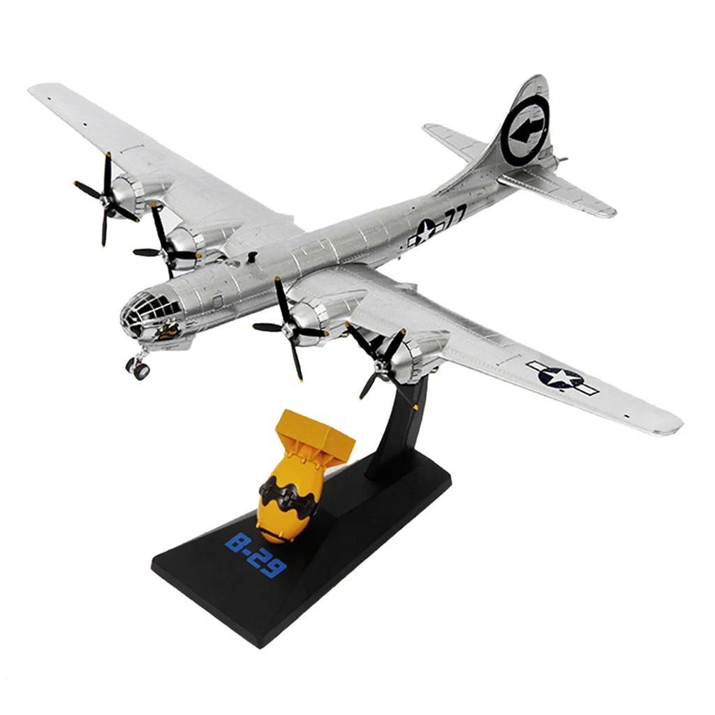 1/144 Simulation WWII B-29 Bomber Fighter Plane Toys with Stand Party Favors 1/144 Simulation WWII B-29 Bomber Fighter Plane Toys with Stand Party Favors