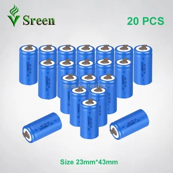 SC 2200mAh 1.2V with Nickel Sheet NI-CD Rechargeable Battery Cell DIY to Subc Electronic Accumulator Rechargeable Battery Packs
SC 2200mAh 1.2V with Nickel Sheet NI-CD Rechargeable Battery Cell DIY to Subc Electronic Accumulator Rechargeable Battery Packs