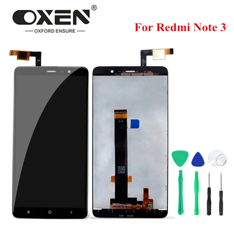 Фото OXEN 5.5 inch LCD Display + Touch Screen for Xiaomi Redmi Note 3 150mm Digitizer Assembly Replacement Repair Parts Free Tools | Мобильные