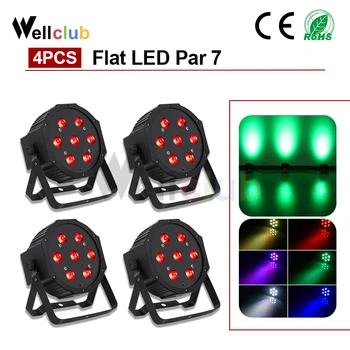 4pcs LED Up Lighting RGBW 4 in 1 LED Par Lights 7x10W DMX Par Can Stage Lighting dmx 512 For Family Party Bar Wedding
4pcs LED Up Lighting RGBW 4 in 1 LED Par Lights 7x10W DMX Par Can Stage Lighting dmx 512 For Family Party Bar Wedding