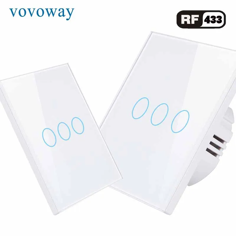 Light switch RF433 wireless remote control single fire wire 3gang EU standard switch interrupter
Light switch RF433 wireless remote control single fire wire 3gang EU standard switch interrupter