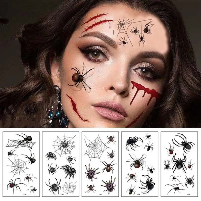 10 pcs 3D Halloween tattoo stickers Three-dimensional spider tattoo stickers Scar tattoo stickers Temporary tattoo stickers
10 pcs 3D Halloween tattoo stickers Three-dimensional spider tattoo stickers Scar tattoo stickers Temporary tattoo stickers