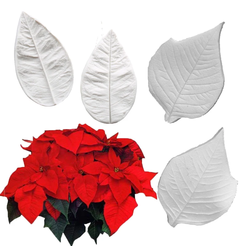 Poinsettia Flowers & Foliage Mould Silicone Mold Fondant Cake Decorating Tool Gumpaste Sugarcraft Chocolate Forms Bakeware
Poinsettia Flowers & Foliage Mould Silicone Mold Fondant Cake Decorating Tool Gumpaste Sugarcraft Chocolate Forms Bakeware