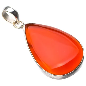 StarGems Natural Carnelian Handmade 925 Sterling Silver Pendant 2" D9373 
StarGems Natural Carnelian Handmade 925 Sterling Silver Pendant 2" D9373