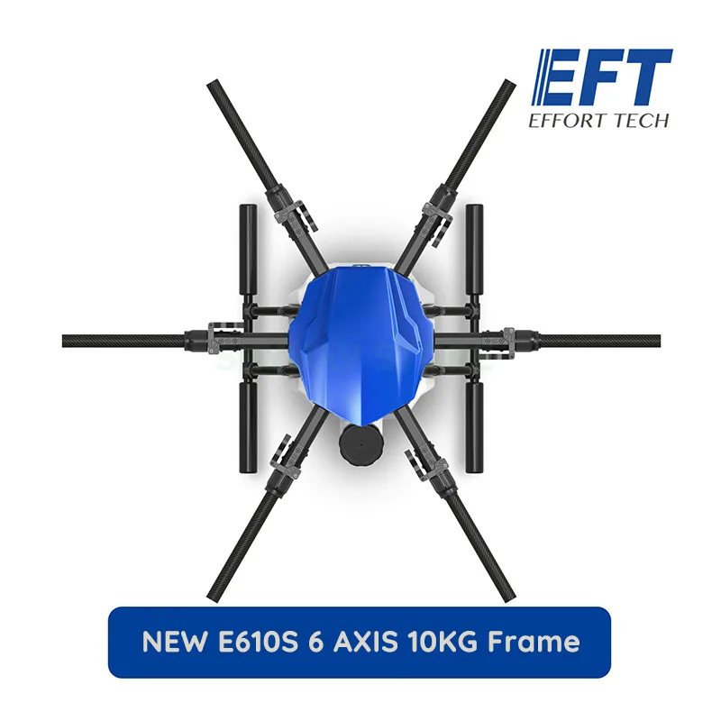 NEW EFT E610S 6 Axis 10KG/10L spraying gimbal system Folding Quadcopter Spray pump Agriculture drone
NEW EFT E610S 6 Axis 10KG/10L spraying gimbal system Folding Quadcopter Spray pump Agriculture drone