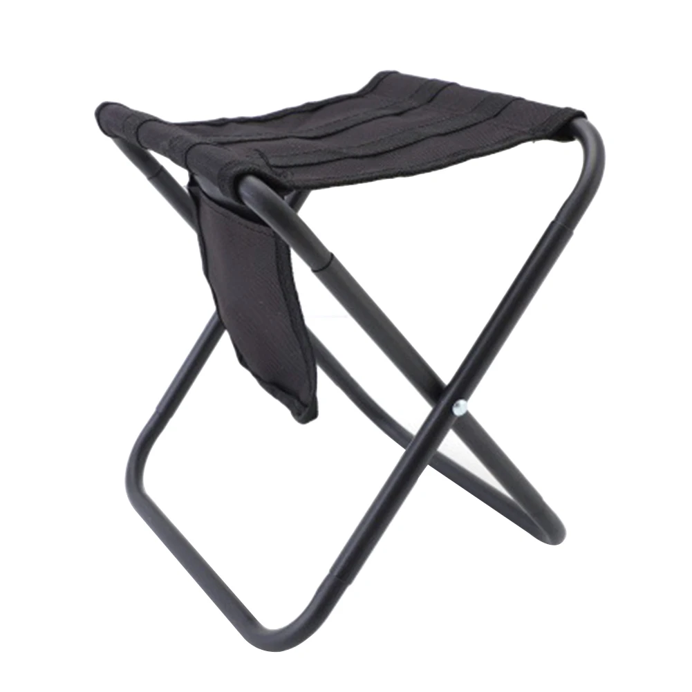 Lightweight Folding Stool Outdoor Furniture Camping Tourist Seat Chair Portable Aluminum Alloy Folding Stool with Storage Bag