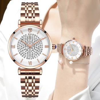 Women's Watch RUIMAS Top Brand Female Simple Luxury Business Watches Ladies Fashion Stainless Steel Waterproof Quartz Wristwatch 
Women's Watch RUIMAS Top Brand Female Simple Luxury Business Watches Ladies Fashion Stainless Steel Waterproof Quartz Wristwatch