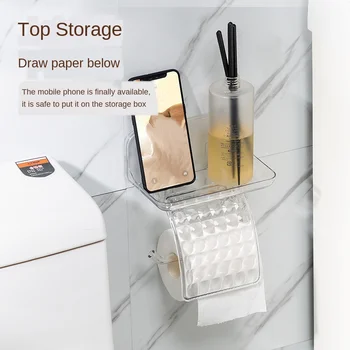 Toilet Creative Roll Tissue Box Toilet Toilet Kitchen Living Room Punch-free Household Waterproof Wall-mounted Rack Light Luxury
Toilet Creative Roll Tissue Box Toilet Toilet Kitchen Living Room Punch-free Household Waterproof Wall-mounted Rack Light Luxury