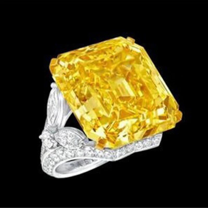 Gorgeous Silver Colors Ring Fashion Female Big Square Orange-yellow Zircon Stone Ring Promise Engagement Wedding Rings For Women
Gorgeous Silver Colors Ring Fashion Female Big Square Orange-yellow Zircon Stone Ring Promise Engagement Wedding Rings For Women